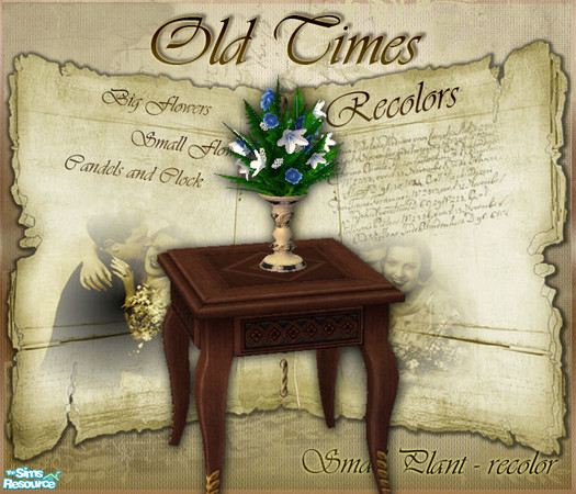 Sims 2 — S2S Old Times recolors 1 - Small Flowers - recolor by sims2sisters — 
