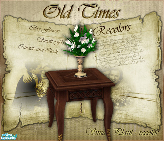Sims 2 — S2S Old Times recolors 1 - Small Flowers - recolor by sims2sisters — 