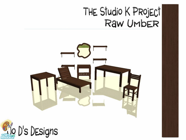 Sims 2 — Leyris Outdoor & Hall Studio K Match Raw Umber Set by simmaniac2005 — I LOVE Studio K walls & floors