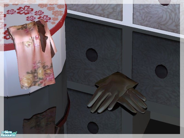 Sims 2 — PROMISE bedroom - leather gloves by kibanahnah — new mesh set! enjoy!