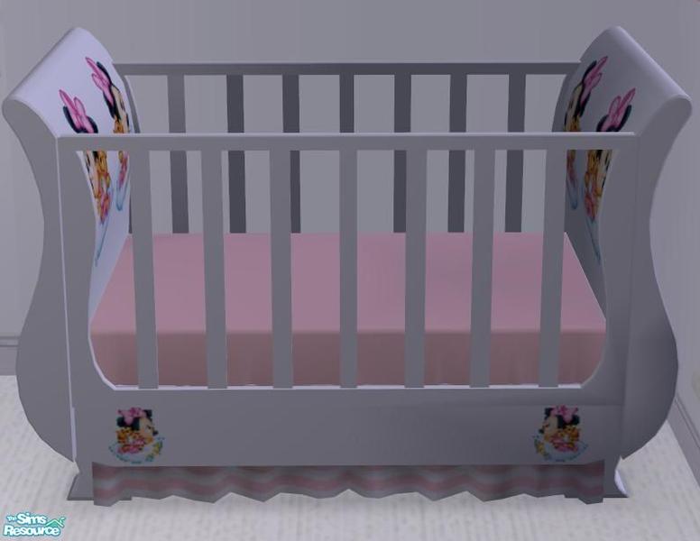 Ale0508 S Minnie Mouse Baby Crib