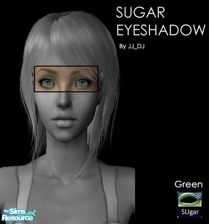 Sims 2 — Sugar Eyeshadow - Green by jj_dj — Beautiful and Attractive Eyeshadow... Suits any Skin Tone :)
