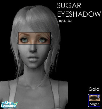 Sims 2 — Sugar Eyeshadow - Gold by jj_dj — Beautiful and Attractive Eyeshadow... Suits any Skin Tone :)
