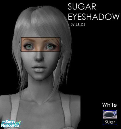 Sims 2 — Sugar Eyeshadow - White by jj_dj — Beautiful and Attractive Eyeshadow... Suits any Skin Tone :)