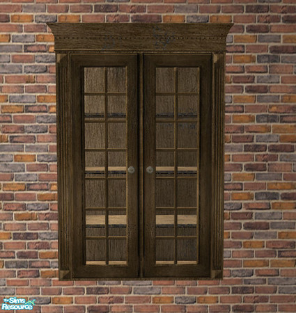 Sims 2 — Baltimora Recolor Sophie - Cupboard Glassdoor Long Version by ShinoKCR — Slots added