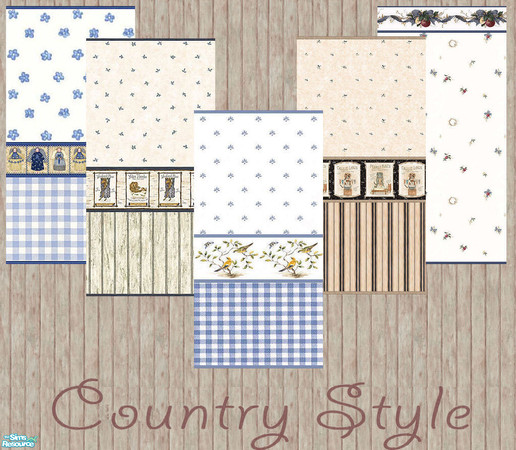 Sims 2 — mk2382WallpapersCountryStyle by MK23.82 — walls