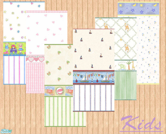 Sims 2 — mk2382WallpapersForKids by MK23.82 — walls