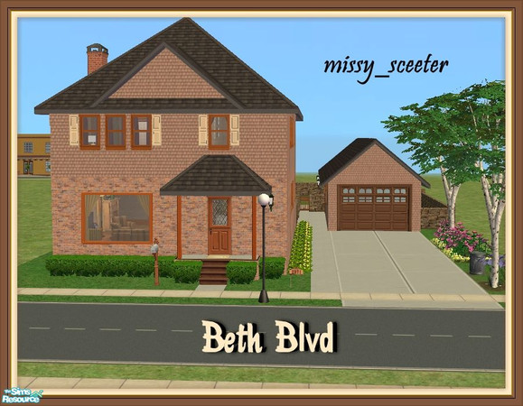 Sims 2 — Beth Blvd by missy_sceeter — <B>Wonderful</B> little house for your Sims! Plays really well and is