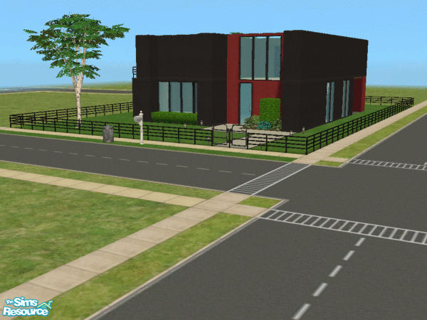 Sims 2 — Ultra Modern Home by kattmc3 — A modern home with 2 bedrooms,3 bathrooms.Large kitchen and dining room.MAXIS