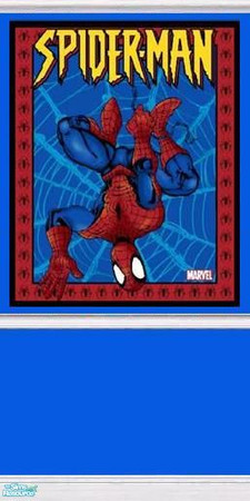 Sims 2 — MFG Spidey wall 5 by mightyfaithgirl — Terrific for boys!