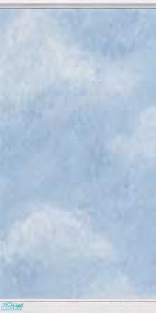 Sims 2 — MFG Cloud Wall by mightyfaithgirl — Puffy clouds on a blue sky