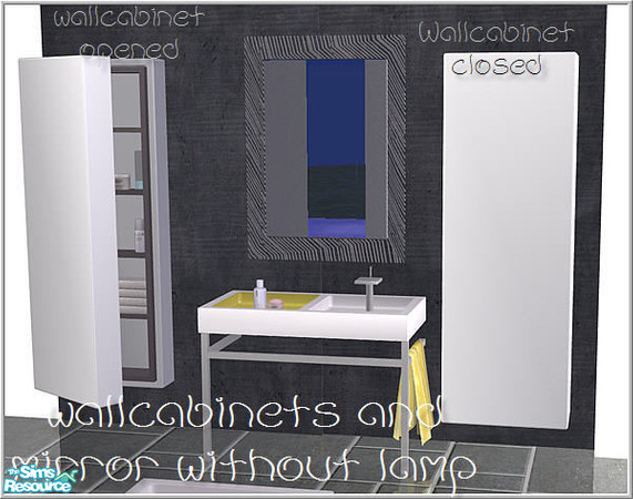 Sims 2 — B43 Wallcabinet Closed Starckx Mesh by Birgit43 — 