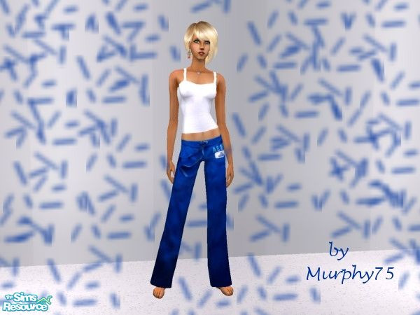 Sims 2 — Fashionable Aeropostale Sweats/PJ Set - 4 by Murphy75 — Enjoy these blue sweats for your sims!