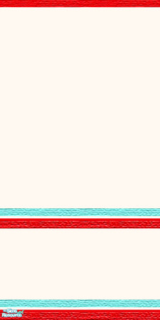 Sims 2 — Beigeflowers3 by juliana.brito — Clean wallpaper with borders in red and blue..matches with the otherS