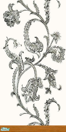 Sims 2 — S2LB - Nature Walls - Set 5 - black&white by Dropsi1986 — 