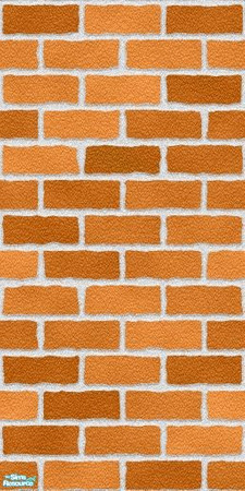 Sims 2 — Brown Brick Wall by bseblwmn — Brown Brick Wall