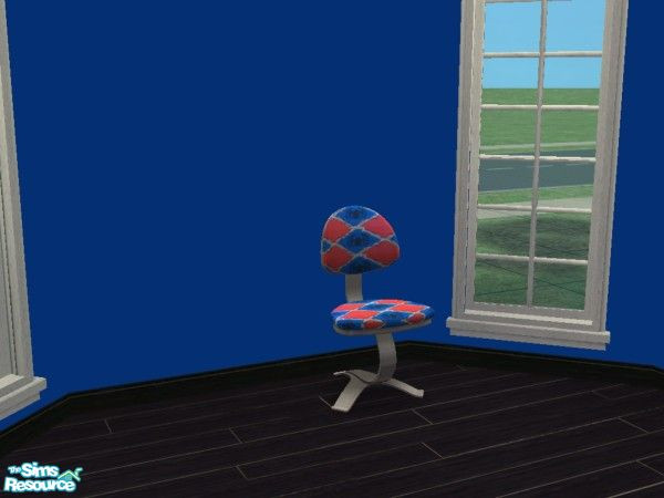 Sims 2 — MFG  Spidey Rulez! Bedroom Set - Chair by mightyfaithgirl — Spidey Red and Blue design recolor of Maxis Stark