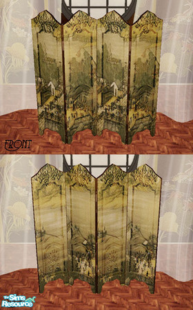 Sims 2 — Oriental Screen Set - Qingming by Daislia — oriental recolours of my green screen mesh, enjoy~