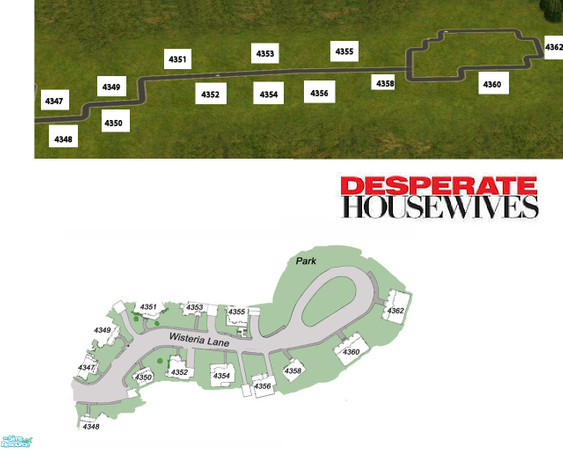 Sims 2 — Wisteria Lane by ancsie18 — The real and famous Wisteria Lane as we saw in Desperate Housewives. This is the