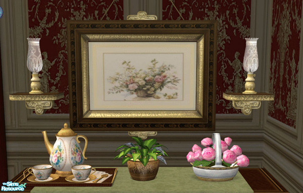 Sims 2 — Carried Away Parlor Floral Painting by lisa9999 — A vase od speing flowers.