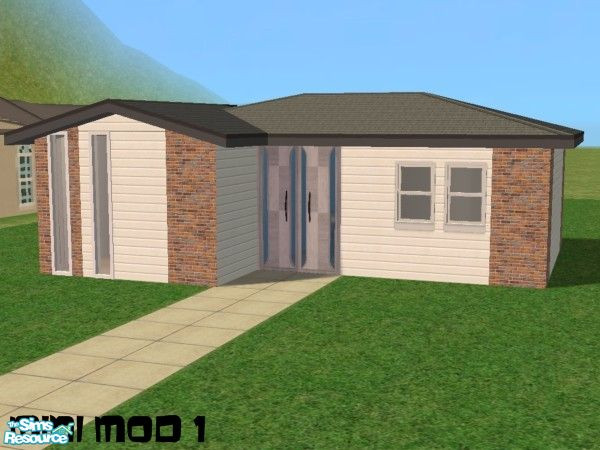 Sims 2 — Mini Mod 1      by Thefox18 — mini mod 1 is the first part of the set ,it has 2 bedrooms,1 bathroom and openplan
