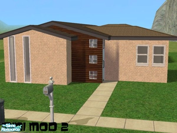 Sims 2 — Mini Mod 2       by Thefox18 — mini mod 2 is the second part of the set ,it has 2 bedrooms,1 bathroom and