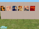 Sims 2 — D.gray-man paintings by cyclonexxl — I\'ve made some D.gray-man paintings. I hope you like it.