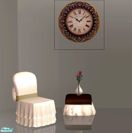 Sims 2 — Adagio dining - wall clock by kibanahnah — a wall clock