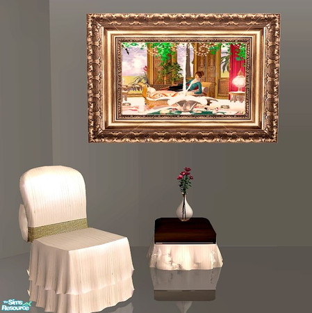 Sims 2 — Adagio dining - Painting by kibanahnah — a painting