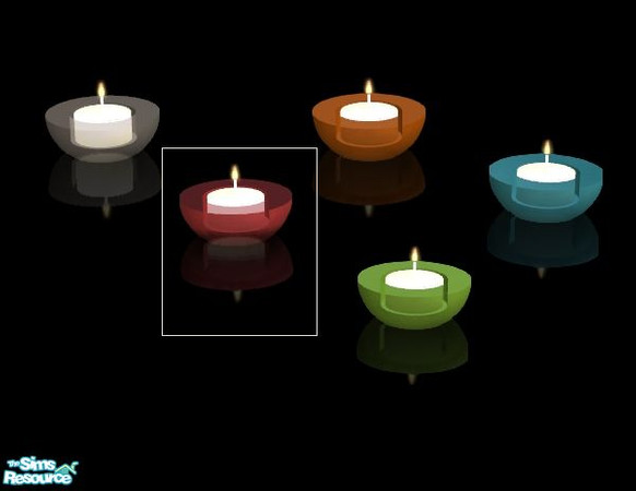 Sims 2 — Adagio dining - pink candle by kibanahnah — recolor of the candle.
