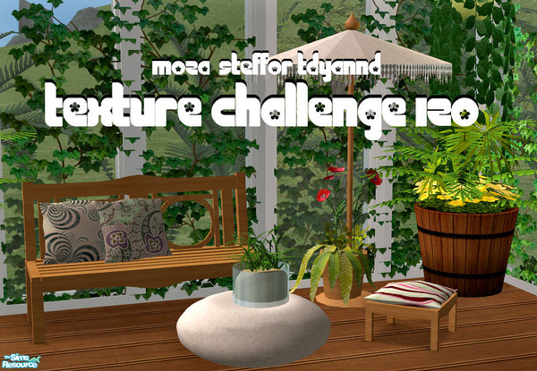Sims 2 — TC120 Summertime Recolor by tdyannd — Moza\'s TC120 textures featured on TSR\'s own Summertime Mesh by Steffor.