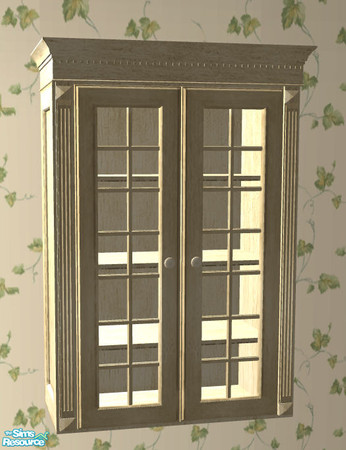 Sims 2 — Baltimora Recolor Lightwood - Cupboard Glassdoors long by ShinoKCR — 