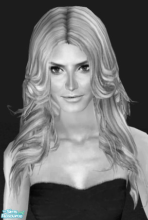 Sims 2 — Angelic - Mesh by ChazDesigns — A sexy supermodel-esque hair style. 9 Colours, binned and animated. Credit goes