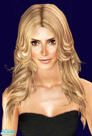 Sims 2 — Angelic - Dark Blonde by ChazDesigns — A sexy supermodel-esque hair style. 9 Colours, binned and animated.