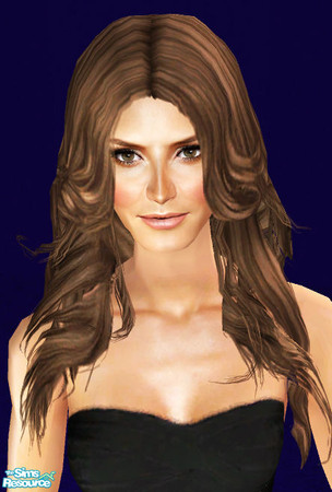 Sims 2 — Angelic - Brown by ChazDesigns — A sexy supermodel-esque hair style. 9 Colours, binned and animated. Credit goes