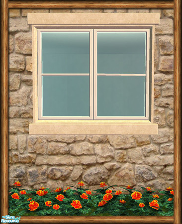 Sims 2 — Cottage 2 Tile Window - V3 Diag Mesh by Shakeshaft — Part of a set of Cottage Style Windows and Doors, with