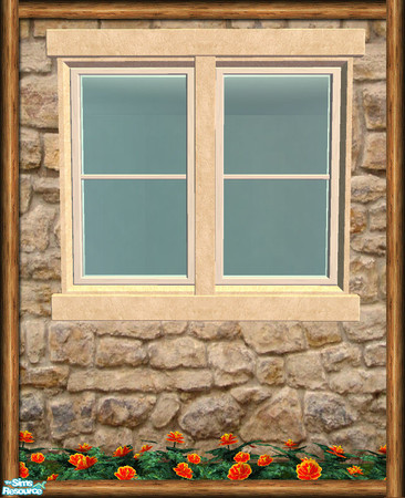 Sims 2 — Cottage 2 Tile Window - V4 Diag Mesh by Shakeshaft — Part of a set of Cottage Style Windows and Doors, with