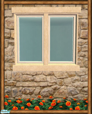 Sims 2 — Cottage 2 Tile Window - V6 Diag Mesh by Shakeshaft — Part of a set of Cottage Style Windows and Doors, with
