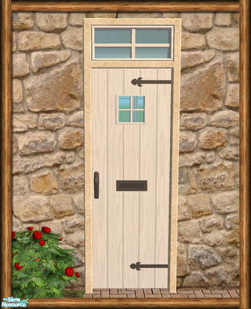 Sims 2 — Cottage Small Window Door - Diag Mesh by Shakeshaft — Part of a set of Cottage Style Windows and Doors, with