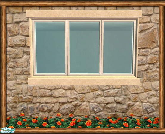 Sims 2 — Cottage 3 Tile Window - V5 Diag Mesh by Shakeshaft — Part of a set of Cottage Style Windows and Doors, with