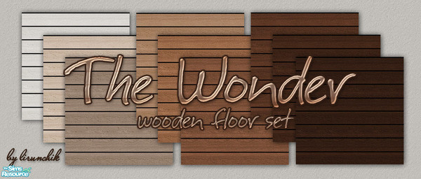 Sims 2 — The Wonder Wooden Floor Set by lirunchik — Matching set for The Wonder Wooden Wall Set. Hope you like it!