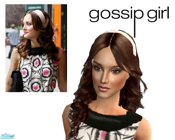 Sims 2 — A set of Blair Waldorf\'s headbands - White by ancsie18 — Cute headband as seen on Blair Waldorf (Leighton