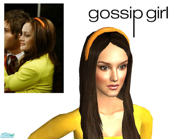 Sims 2 — A set of Blair Waldorf\'s headbands - Orange by ancsie18 — Cute headband as seen on Blair Waldorf (Leighton