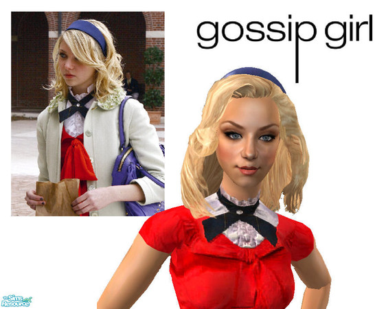 Sims 2 — A set of Blair Waldorf\'s headbands - Purple by ancsie18 — Cute headband as seen on Blair Waldorf (Leighton