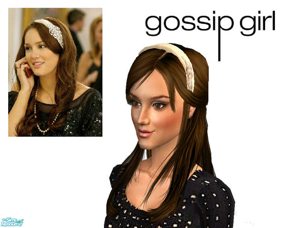 Sims 2 — A set of Blair Waldorf\'s headbands - Glamorous white by ancsie18 — Cute headband as seen on Blair Waldorf