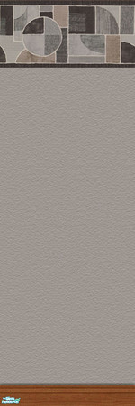 Sims 2 — Gray Dark Wood Border by kittyispretty69 — One of a set of 24 walls consisting of four colors in two styles with