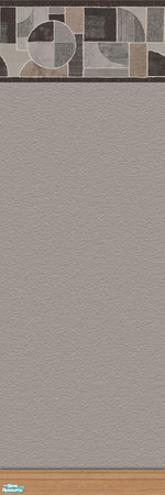 Sims 2 — Gray Light Wood Border by kittyispretty69 — One of a set of 24 walls consisting of four colors in two styles