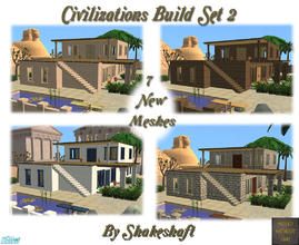Sims 2 — Civilizations Build Set 2 by Shakeshaft — The second set of the Civilizations Build Set, this set consists of