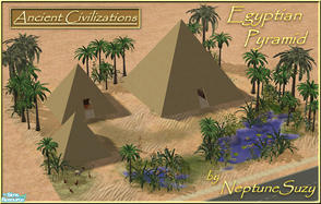 Sims 2 — NSC Egyptian Pyramid by Neptunesuzy — Life in a Pyramid! Your Simmies will Love this Pyramid home created using