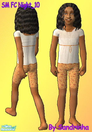 Sims 2 — SM FC Night 10 by sandrinha — One of five bermudas and t-shirts for a sweet night. No mesh/EP needed. Enjoy and